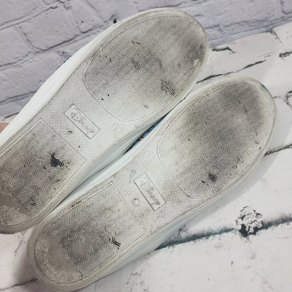 Disney Donald Duck Blue‎ Canvas Sneakers Low-Tops Womens Size 10